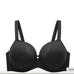 Understance Sidney FlexWire Molded Unpadded Demi Bra Black 34G